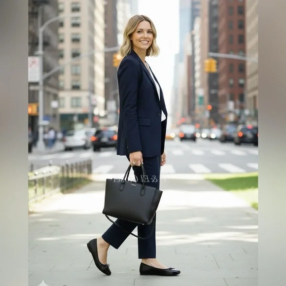 Moxy Black Vegan Ballet Flats Bow Detail | Women’s Size 7.5 | New With Box - Picture 3 of 11